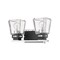Z-Lite Jackson 2 Light Vanity, Chrome & Clear 474-2V-CH-MB - alternate 2